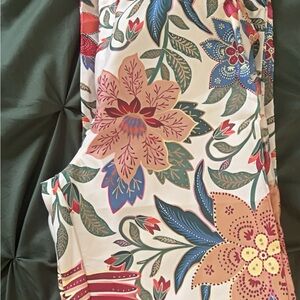 SHEIN Floral Boot Cut Pants - Multicolor